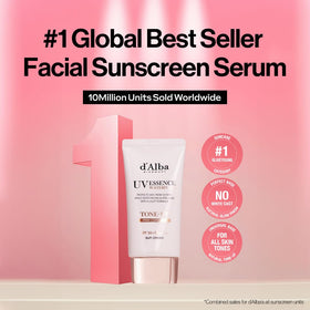 d'alba Piedmont open cap and pump dispensing serum for easy application