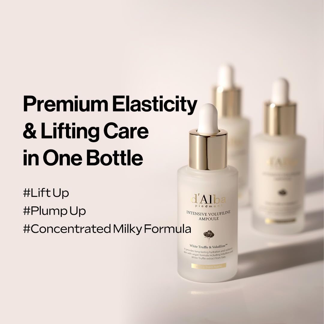d'alba Piedmont ampoule dropper dispensing serum demonstrating precise application
