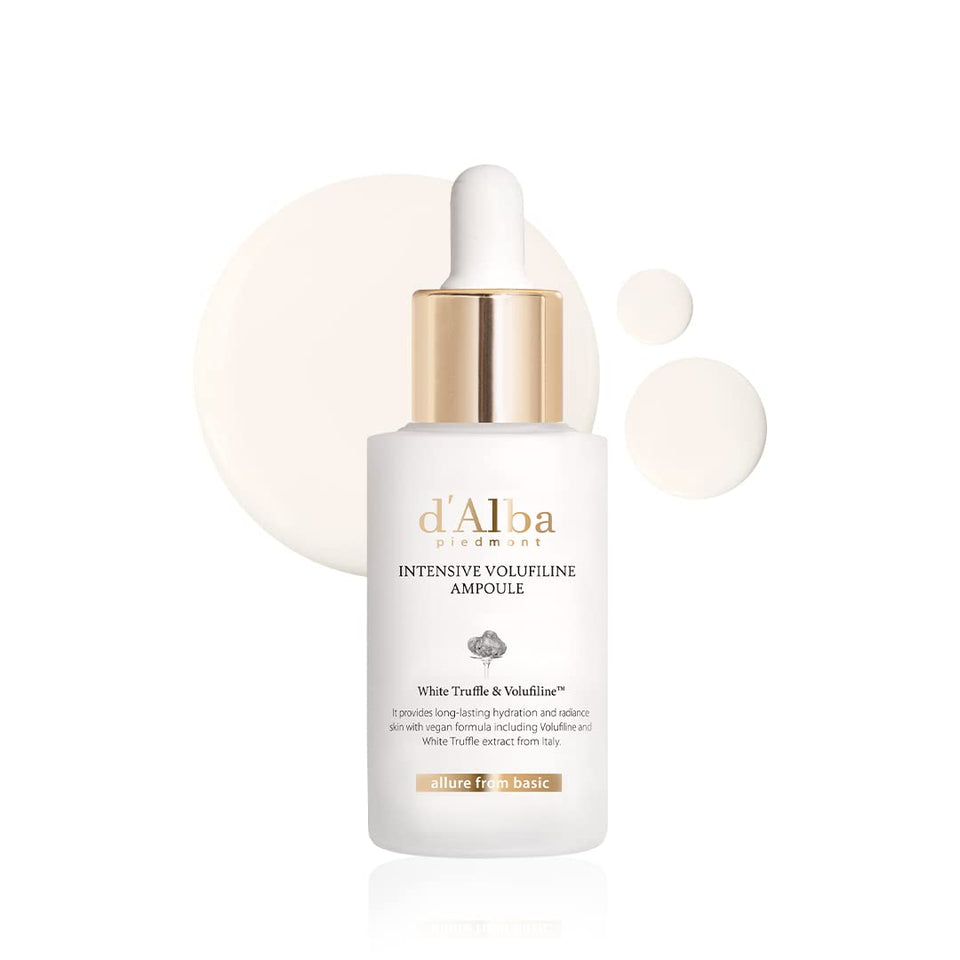 d'alba Piedmont ampoule front packaging showing elegant bottle and label benefit