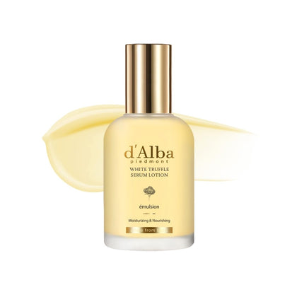 d'alba Piedmont front bottle showing elegant packaging and product identity