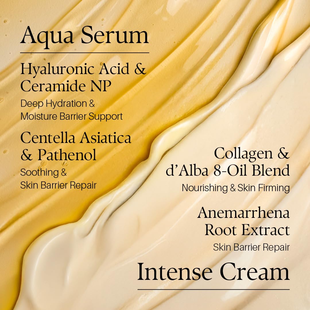 d'alba Piedmont mixed serum and cream on hand demonstrating blendable consistency