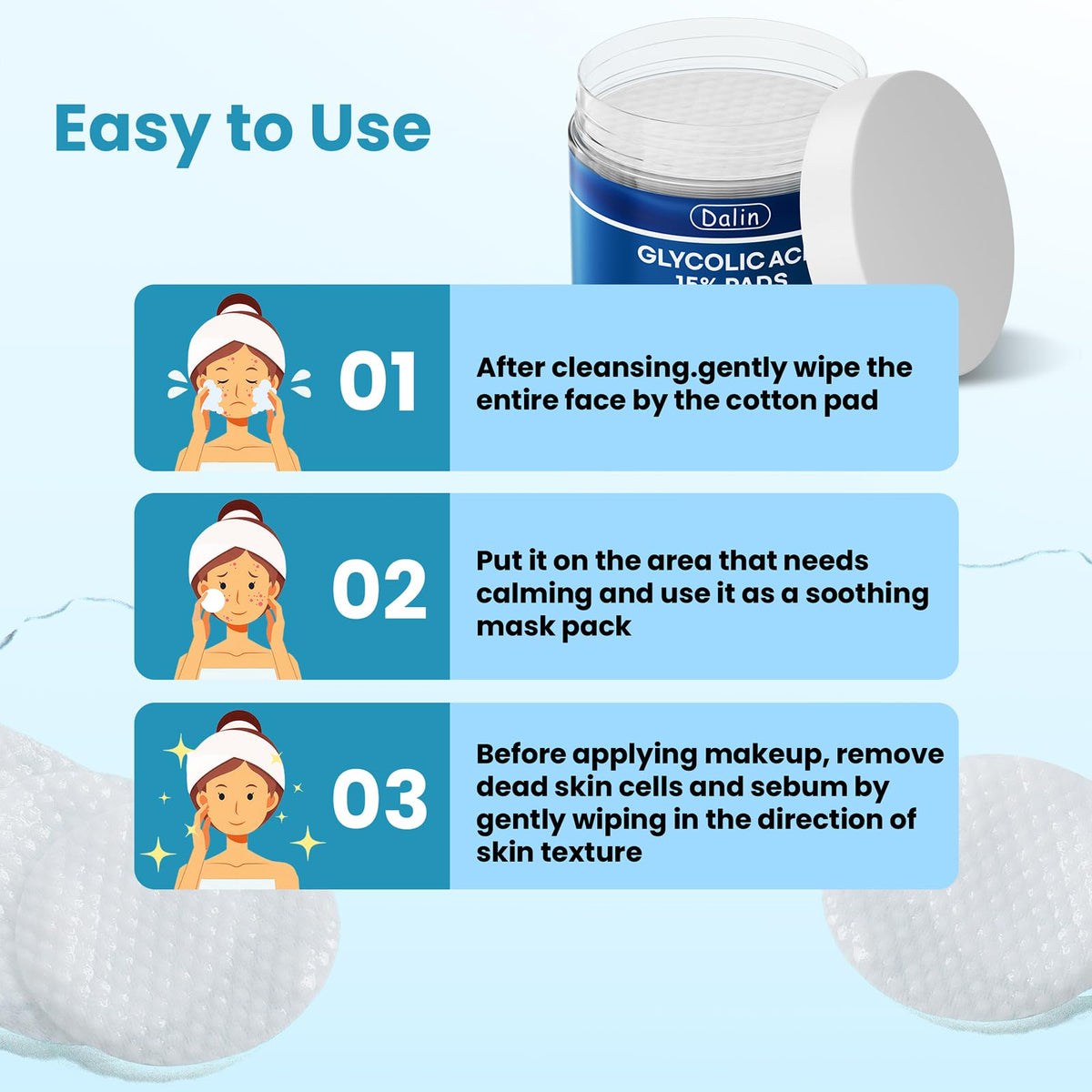 Dalin ingredients label highlighting vitamins B3 C E to support skin hydration