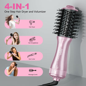 DAN Technology close-up of 2-inch oval brush head, smooth styling precision