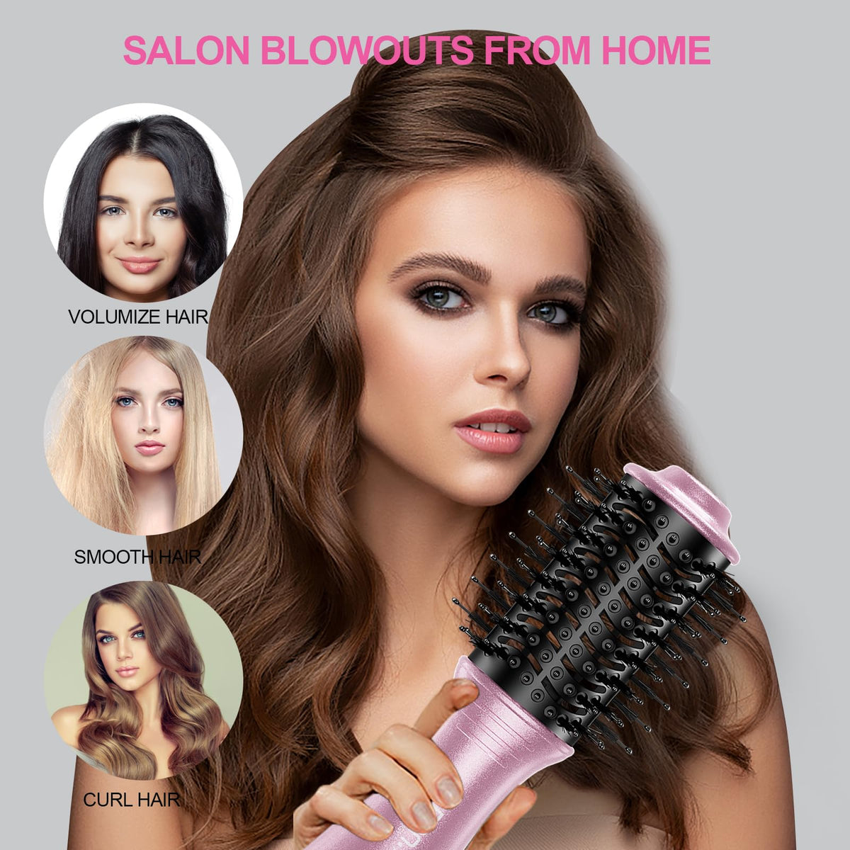DAN Technology handle with buttons, three heat settings for tailored styling