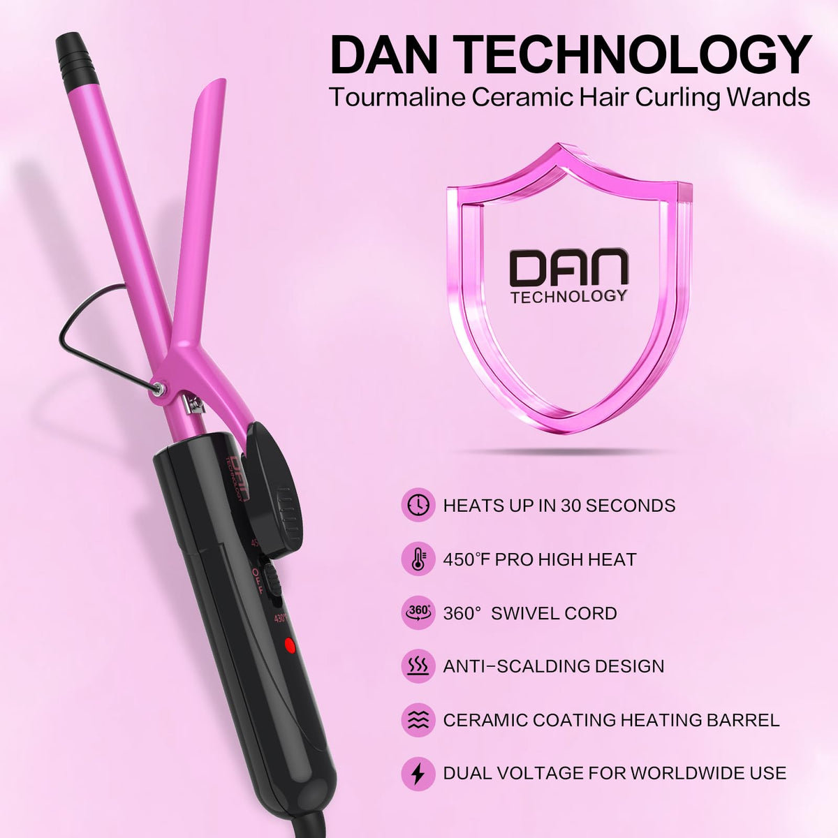 DAN Technology finished tight curls on short hair showing defined ringlets and texture