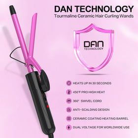 DAN Technology finished tight curls on short hair showing defined ringlets and texture