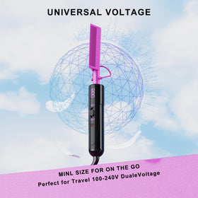 DAN Technology hot comb close-up demonstrating precise edge smoothing and frizz control
