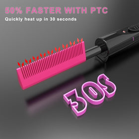 DAN Technology closeup of ceramic teeth infused with argan, keratin and tourmaline reducing frizz