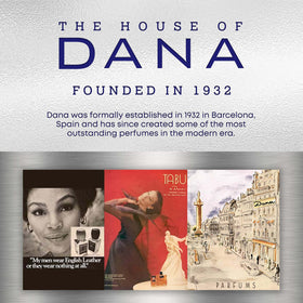 Dana British Sterling ingredients visual with mint and bergamot for fresh scent