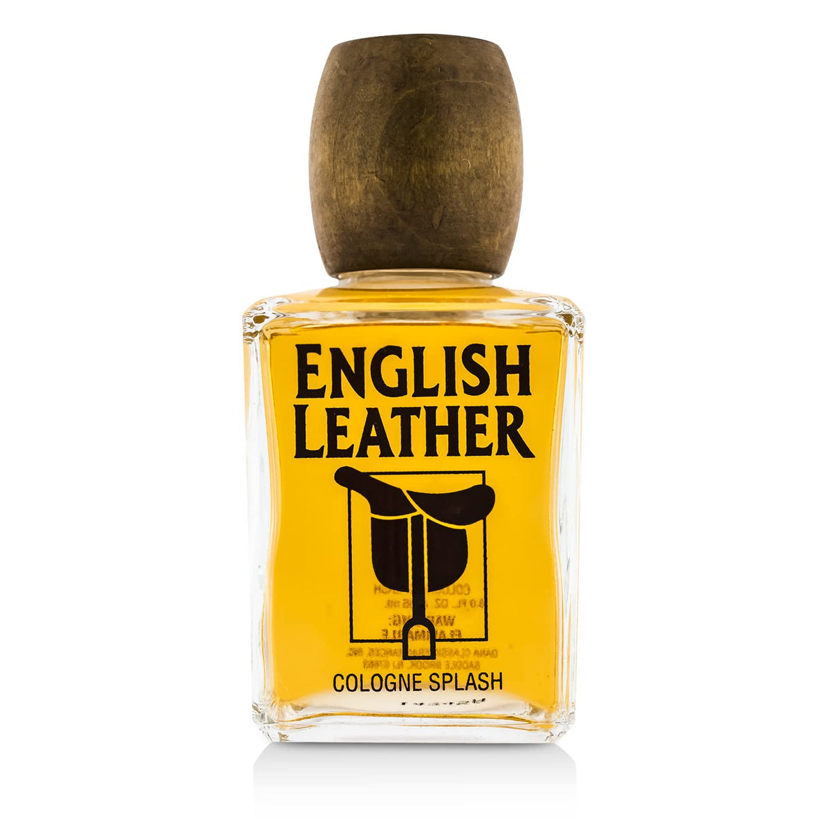 Dana English Leather splash poured into palm demonstrating easy application and portability