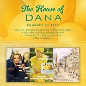 Dana Love's Fresh Lemon on picnic blanket conveying sunny, youthful fragrance enjoyment