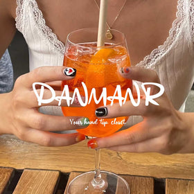 DANMANR removed nails with glue strips showing reusable convenience benefit