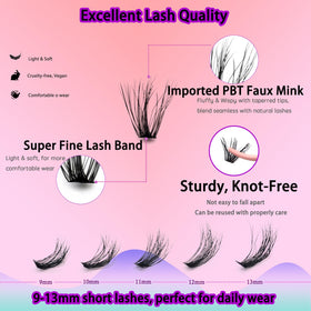 DAODER closeup of mink-style fiber texture for soft natural look