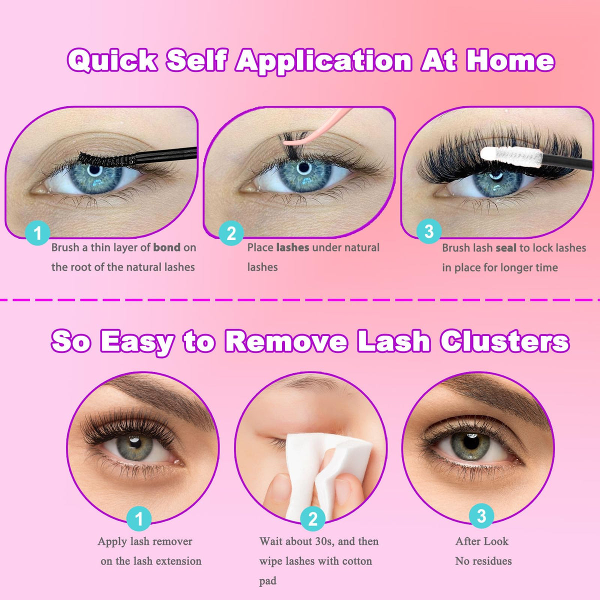 DAODER lifestyle model wearing lashes showing natural-looking volume and everyday wear