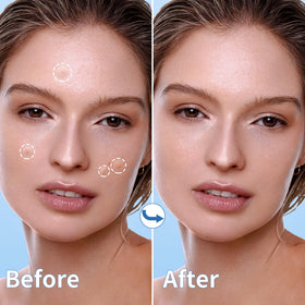 Daolyo patch applied on cheek demonstrating discreet coverage
