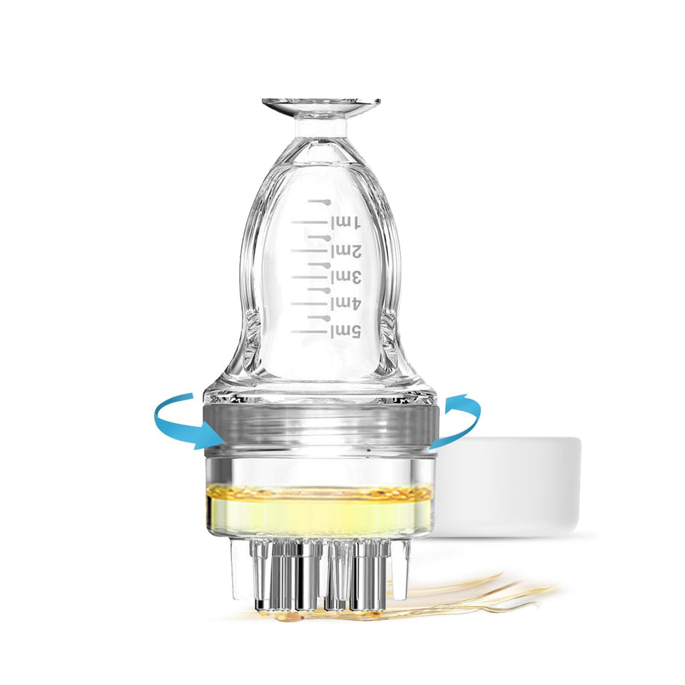 DAPENG applicator front view showing compact design and cap for precise dispensing