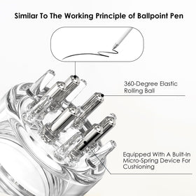 DAPENG close-up of precision ball-dropper tip, designed for targeted scalp delivery