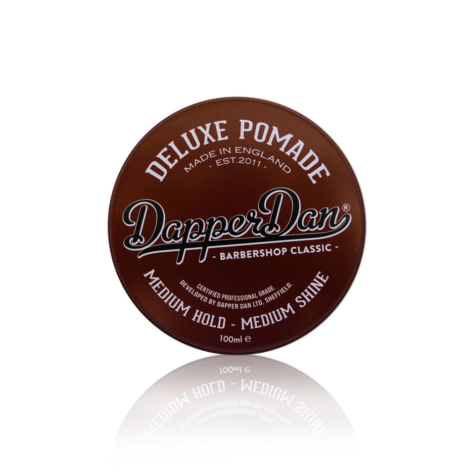 Dapper Dan front packaging showing jar and brand for clear product ID and trust