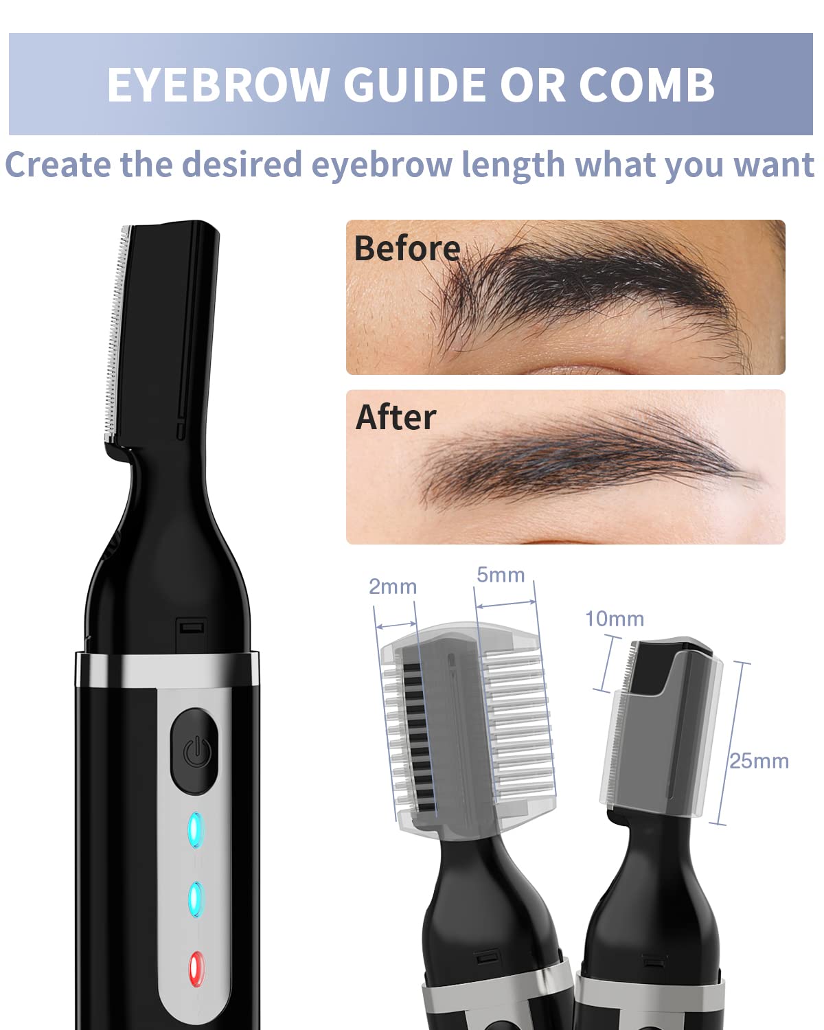 Dapsang trimmer next to a pen for scale, compact travel-friendly convenience