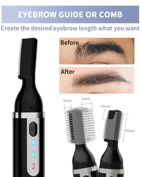 Dapsang trimmer next to a pen for scale, compact travel-friendly convenience