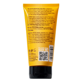 Dare 2B Bald lotion texture at open cap illustrating lightweight, fast-absorbing formula