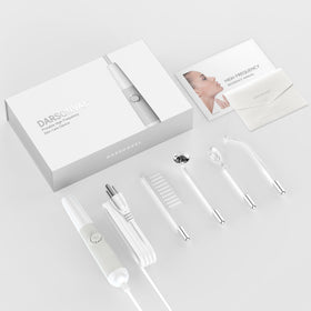 DARSONVAL packaging with warranty card indicating included support and documentation