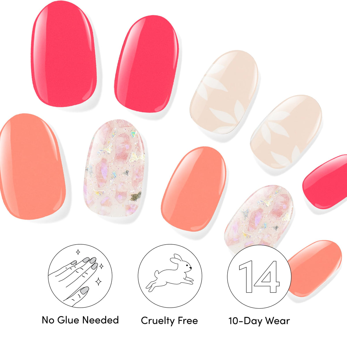Dashing Diva applying a strip to nail demonstrating quick, no-dry application