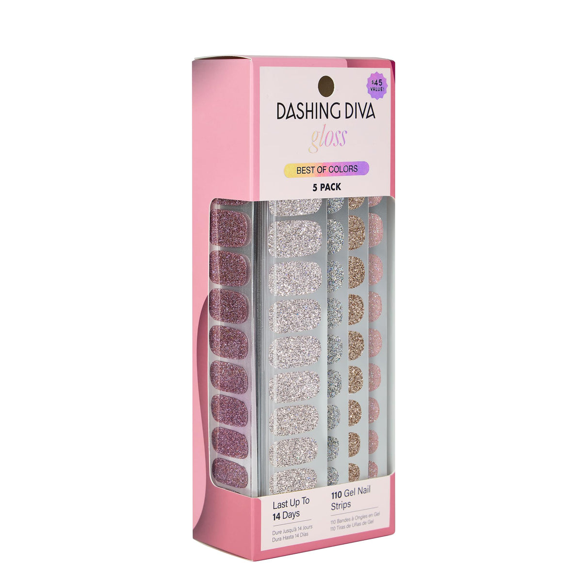 Dashing Diva front packaging showing Best of Sparkles kit and included contents for easy selection
