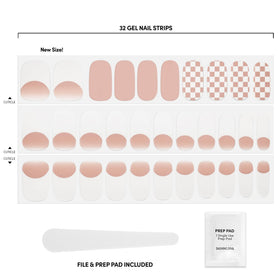 Applying Dashing Diva strip pressed to nail for instant glossy look