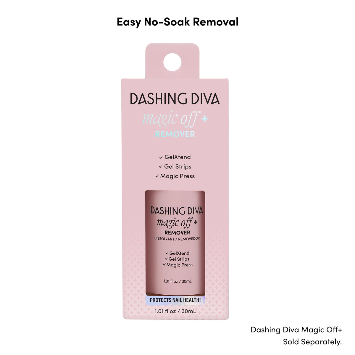 Layout of Dashing Diva kit with strips prep pad and file for convenience