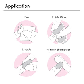 Filing excess Dashing Diva strip for neat edges and longer wear