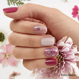 Dashing Diva Palm Beach accent strip detail highlighting vibrant color and easy-to-apply shape