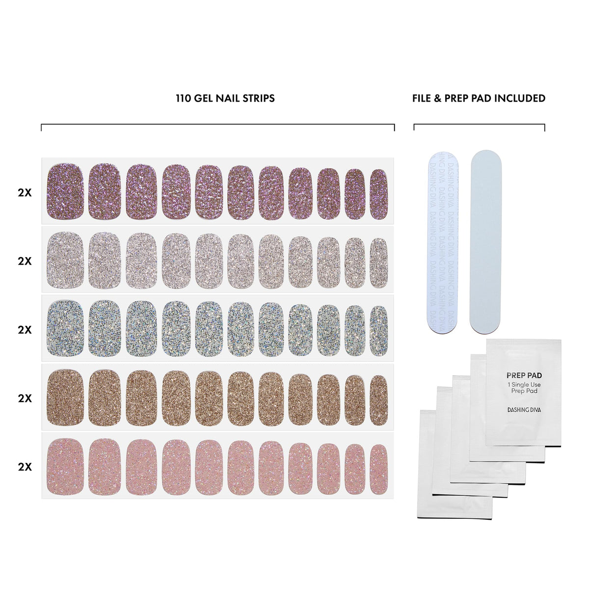 Application shot of Dashing Diva strip pressed to nail demonstrating quick, no-dry-time benefit