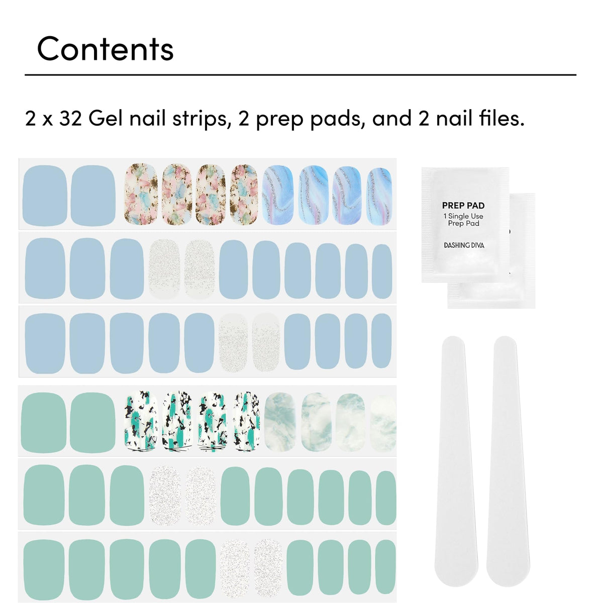 Dashing Diva gel strip texture detail highlighting high-shine finish