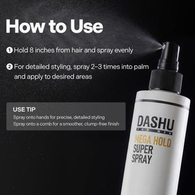 DASHU in a styling session demonstrating professional salon-quality hold