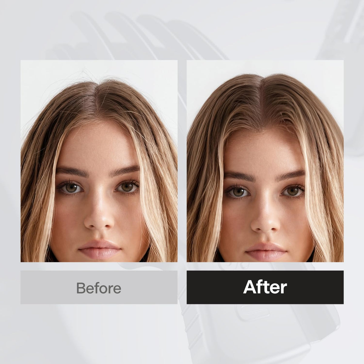 DASHU pick used with blow dryer lifting roots to set volume benefit for long-lasting hold