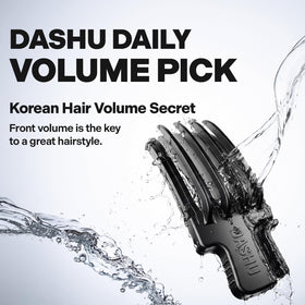 DASHU close-up of comb teeth highlighting ergonomic bristles for secure root lift benefit