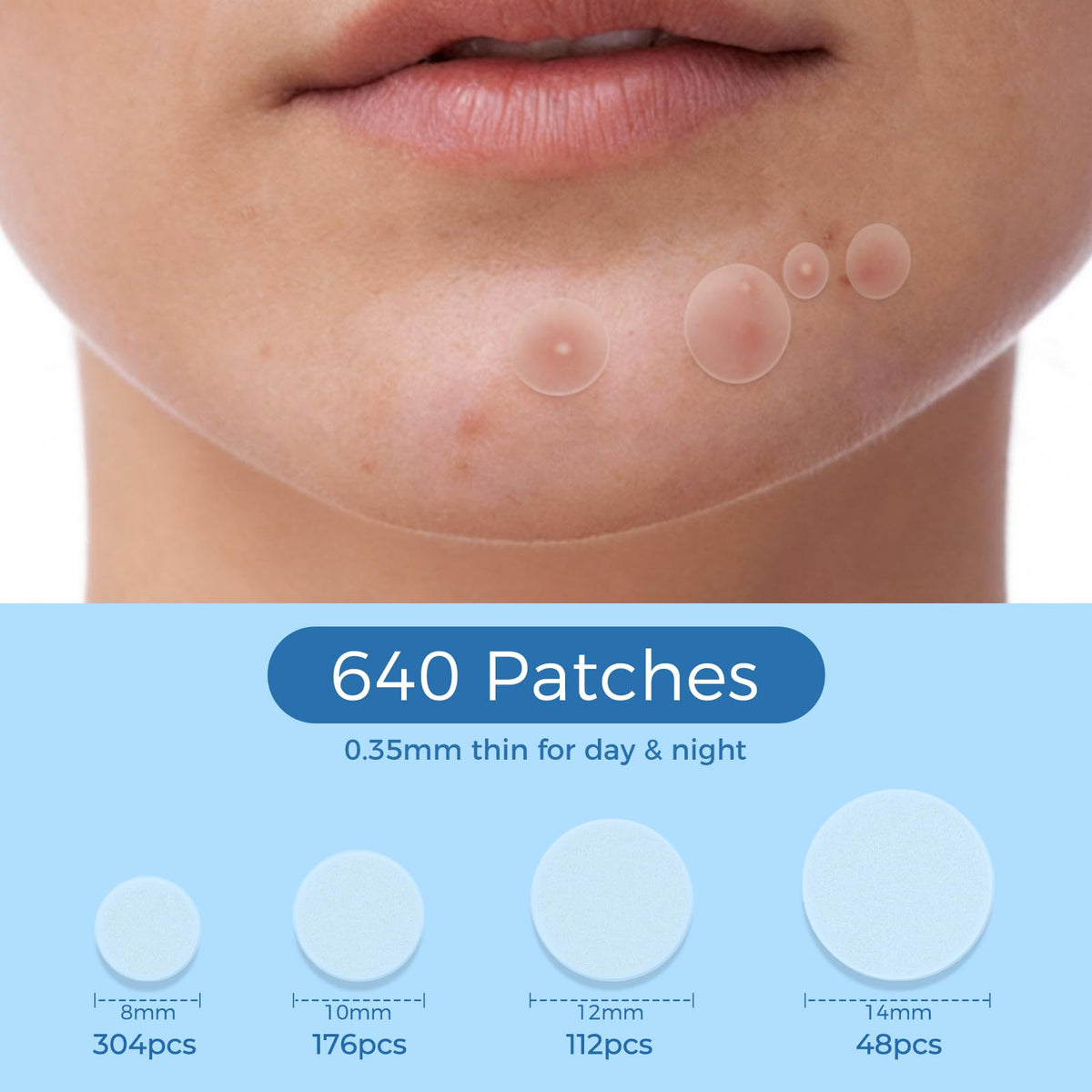 DATISEP close-up of hydrocolloid patch texture highlighting thin profile