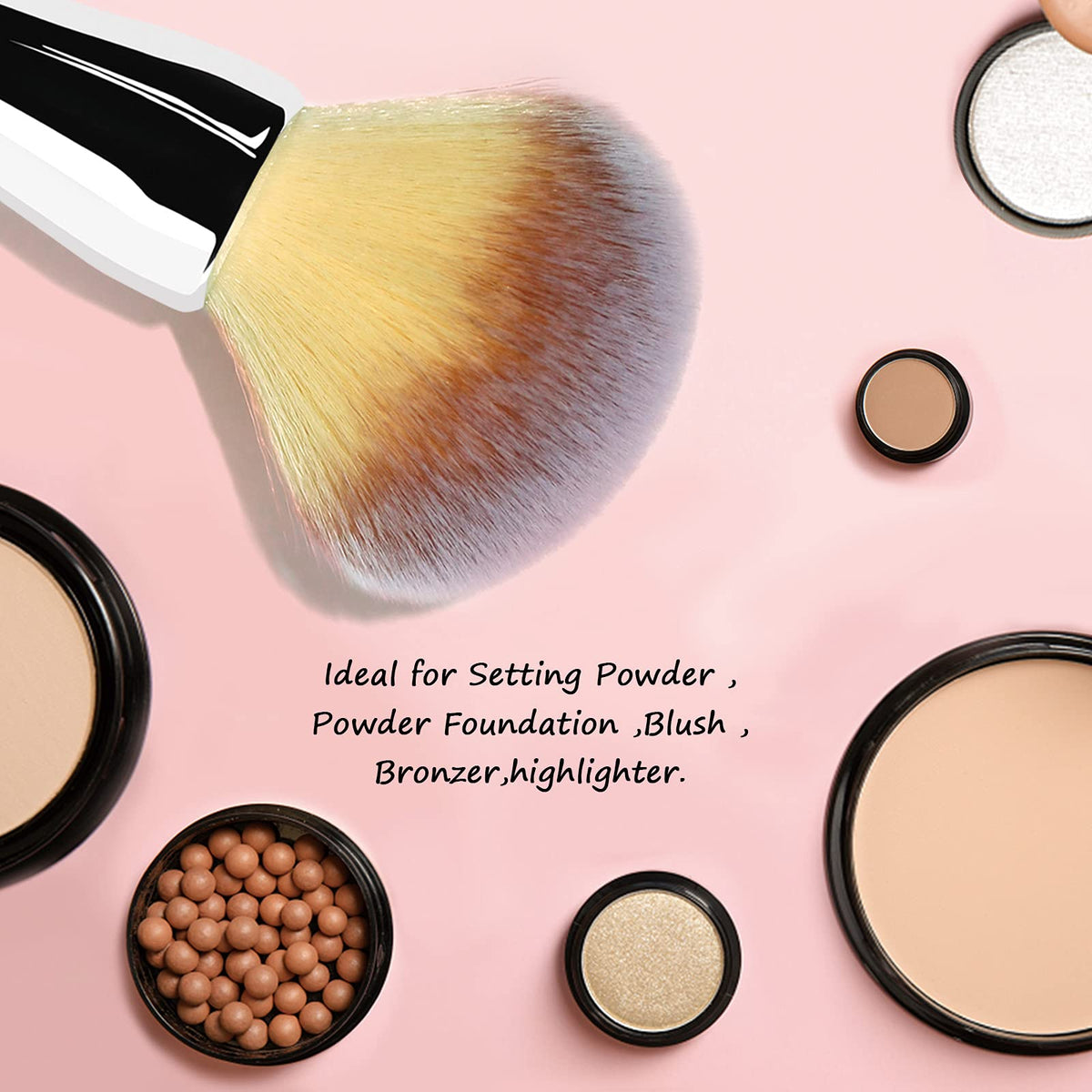 Daubigny brush in makeup kit lifestyle scene demonstrating professional look and storage convenience benefit