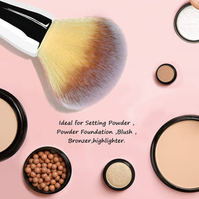 Daubigny brush in makeup kit lifestyle scene demonstrating professional look and storage convenience benefit