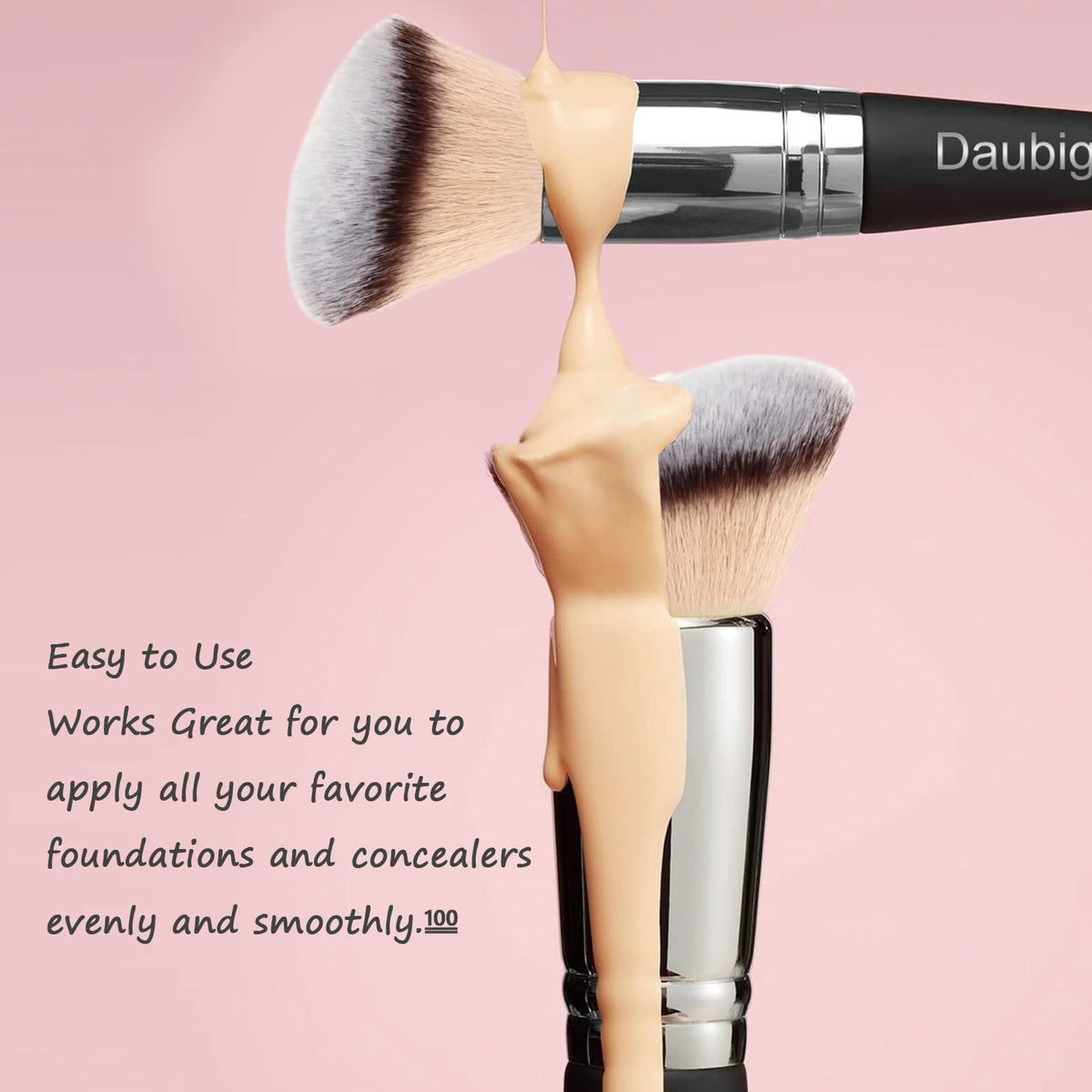 Daubigny tapered concealer tip detail for precise under-eye and blemish blending with control