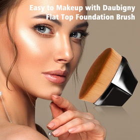 Daubigny close-up of dense flat top bristles delivering smooth blending