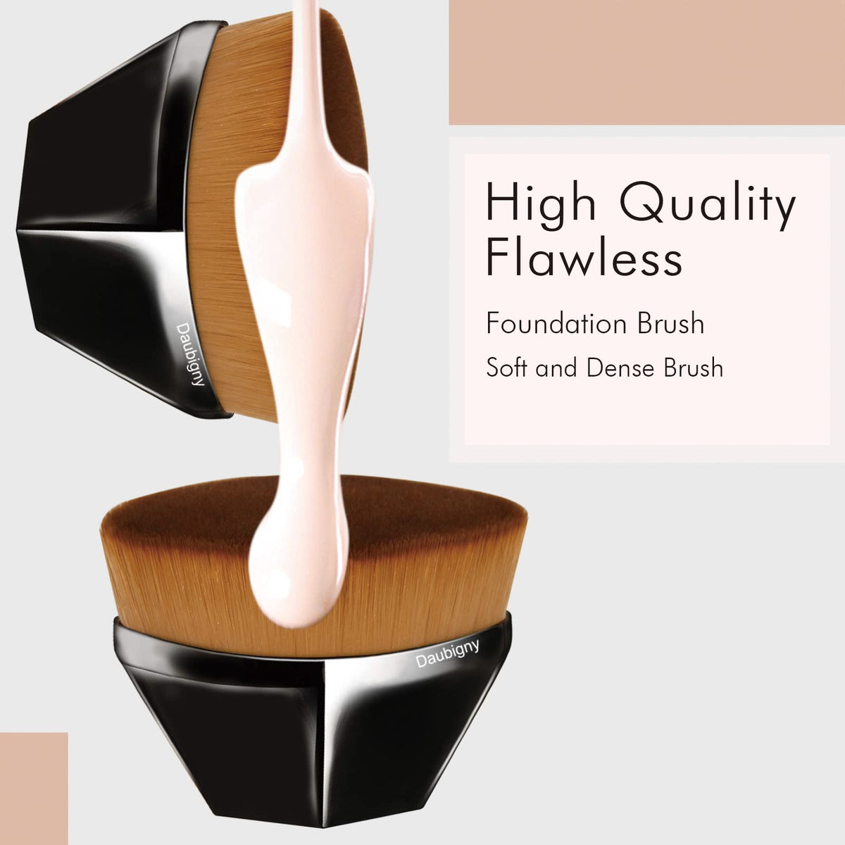 Daubigny protective round case open to keep bristles clean and shaped