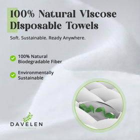 DAVELEN towel in hand demonstrating soft feel and client comfort
