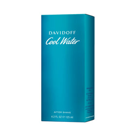 Davidoff bottle on beach scene conveying marine scent freshness and mood benefit