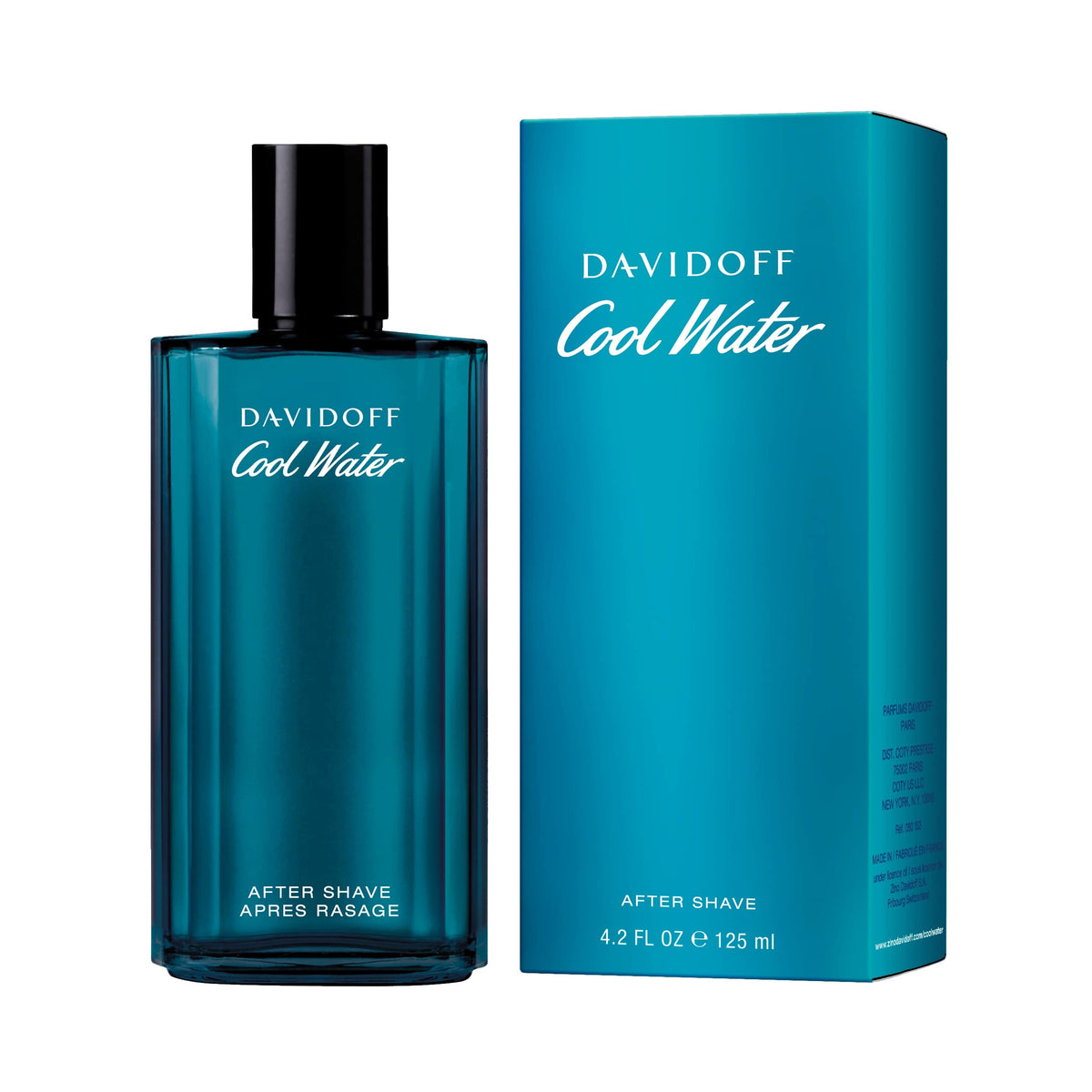 Davidoff bottle beside ruler showing scale for informed sizing benefit