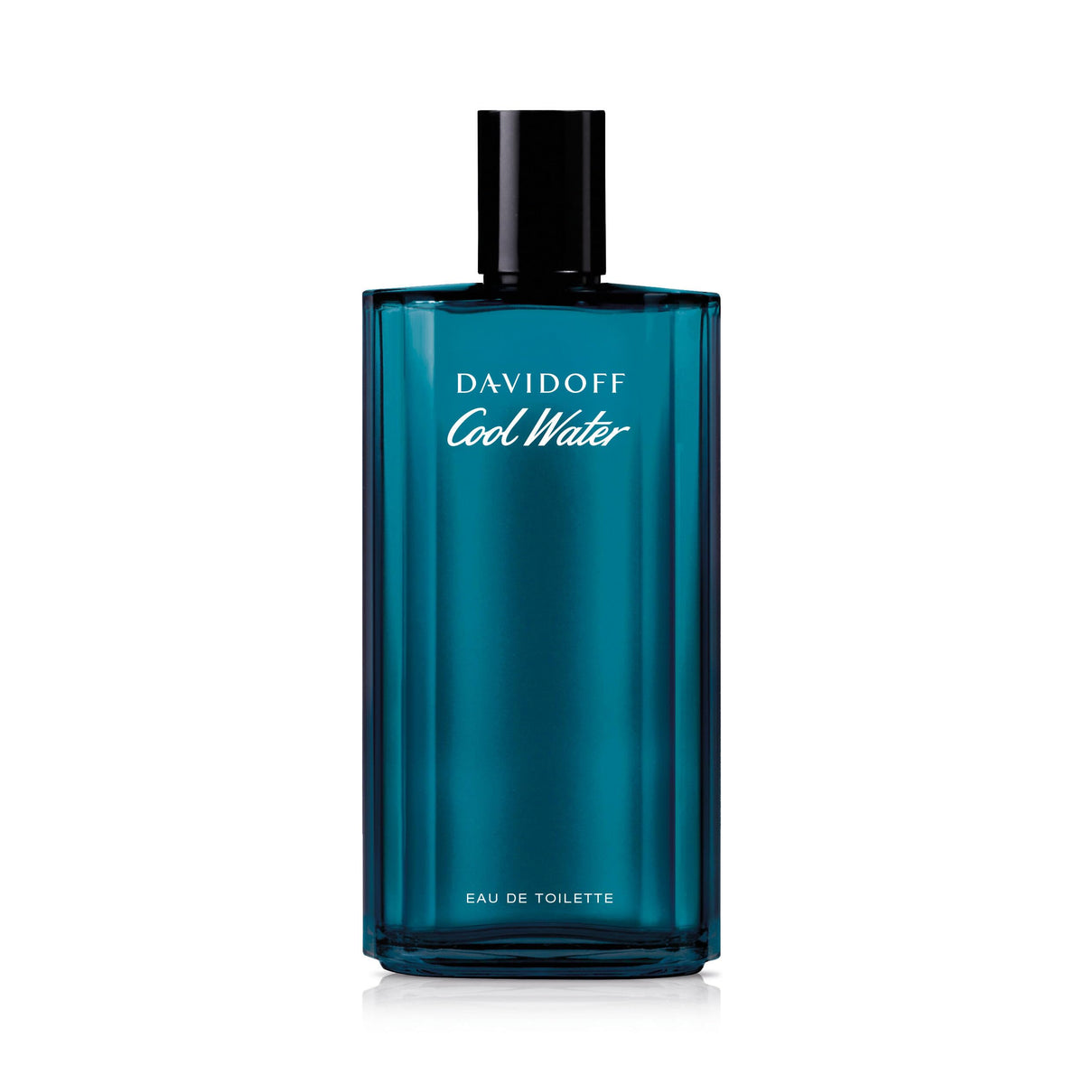 Davidoff Cool Water bottle front view showing sleek design and freshness benefit