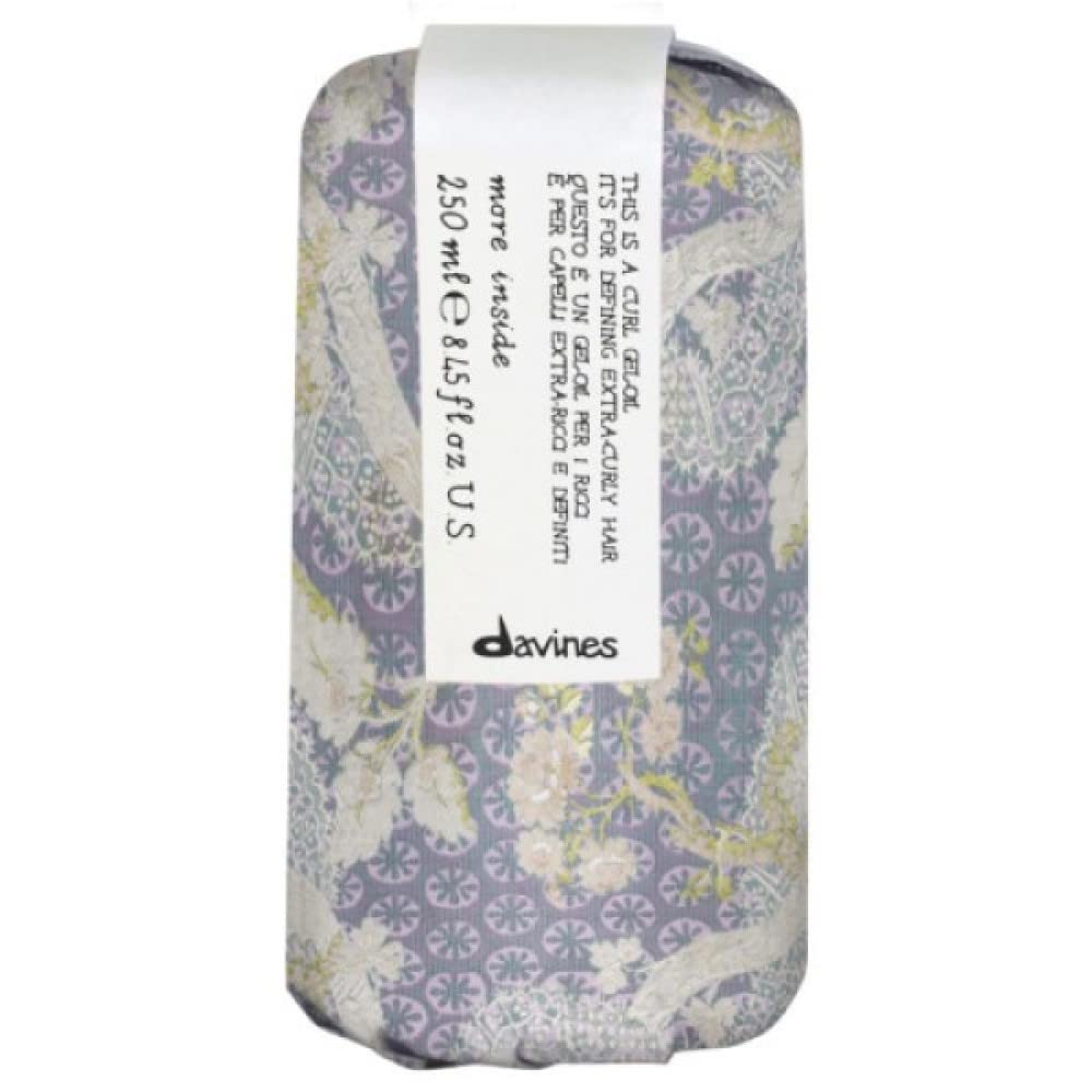 Davines gel-to-oil texture swatch on hand, showing creamy hydration and smooth finish