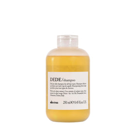 Davines DEDE front bottle showing clean design and product benefit