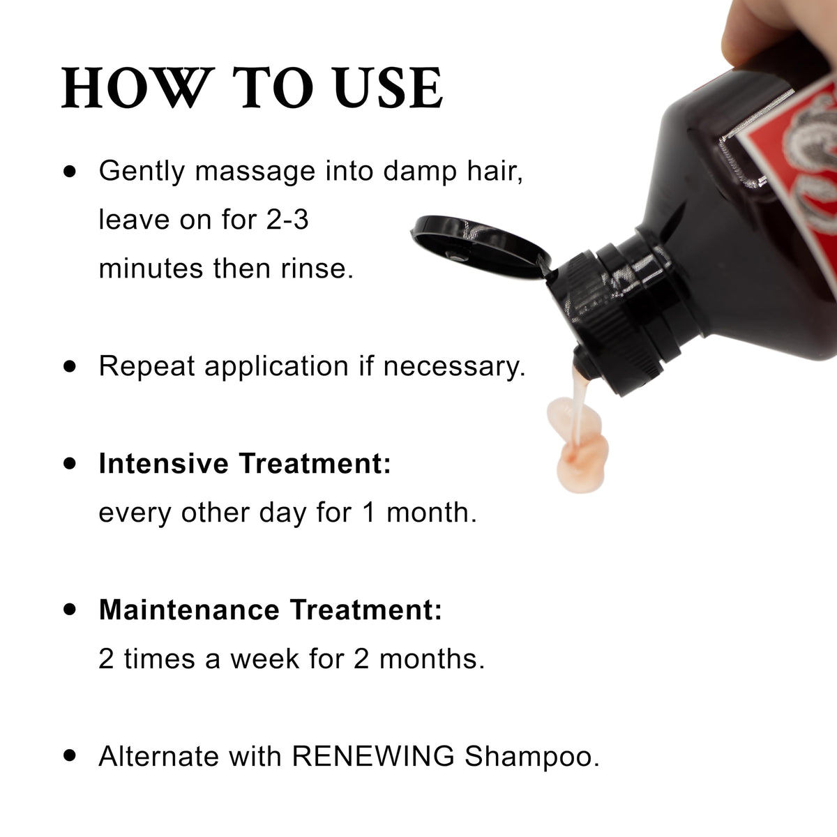 Davines drop of shampoo pouring to illustrate concentration and control